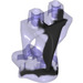 LEGO Transparant paars Ghost Poten met Marbled Zwart (19859 / 82434)