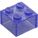 LEGO Transparent Purple Glitter Brick 2 x 2 (3003)