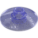 LEGO Transparent Purple Glitter Dish 2 x 2 (4740)