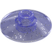 LEGO Transparent Purple Glitter Dish 2 x 2 (4740 / 30063)