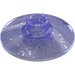 LEGO Transparent Purple Glitter Dish 2 x 2 (4740 / 30063) LEGO Transparent Purple Glitter Dish 2 x 2 (4740 / 30063)