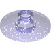 LEGO Paillettes violettes transparentes Dish 2 x 2 (4740 / 30063)