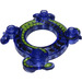 LEGO Transparent Purple Ninjago Spinner Crown with Intertwined Snakes and Lime Scales (10476 / 98344)