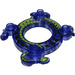 LEGO Violet transparent Ninjago Spinner couronner avec Intertwined Snakes et Lime Scales (10476 / 98344)