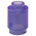 LEGO Transparent Purple Opal Brick 1 x 1 Round with Open Stud (3062)