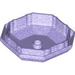 LEGO Transparent Purple Opal Octagonal Rock Bottom  (80337)