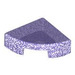 LEGO Transparent Purple Opal Tile 1 x 1 Quarter Circle (25269 / 84411)