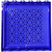 LEGO Transparent Purple Panel 1 x 6 x 5 with Hexagon design Sticker (59349)