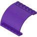 LEGO Transparent Purple Panel 6 x 5 x 3 Curved (5065)