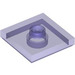 LEGO Violet transparent assiette 2 x 2 avec rainure et 1 Centre Stud (23893 / 87580)