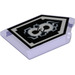 LEGO Transparent Purple Tile 2 x 3 Pentagonal with Horrible Hunger Power Shield (22385 / 29232)