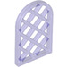 LEGO Violet transparent Fenêtre Pane 1 x 2 x 2.7 Arrondi Haut avec diamant Lattic (29170 / 30046)