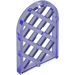 LEGO Transparent Purple Window Pane 1 x 2 x 2.7 Rounded Top with Diamond Lattice (29170 / 30046)