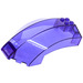 LEGO Transparent Purple Windscreen 10 x 6 x 4 Curved (18729 / 43376)