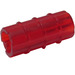 LEGO Rouge transparent Essieu Connecteur (Strié avec trou &#039;x&#039;) (6538)