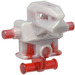 LEGO Transparentes Rot Bad Roboter mit Marmoriert Pearl Licht Grau (53988 / 55315)