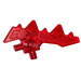 LEGO Transparent Red Blade with Spikes (23861 / 28683)