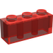 LEGO Transparent Red Brick 1 x 3 (3622 / 45505)