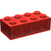 LEGO Transparent Red Brick 2 x 4 (3001)