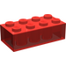 LEGO Transparentes Rot Backstein 2 x 4 (3001 / 72841)