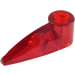 LEGO Transparentes Rot Klaue mit Achse Loch (Bionicle Eye) (41669 / 48267)