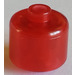LEGO Rouge transparent Cylindre Bead