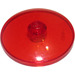 LEGO Transparent Red Dish 4 x 4 (Solid Stud) (3960 / 30065)