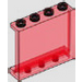 LEGO Transparant rood Paneel 1 x 4 x 3 met zijsteunen, holle noppen (35323 / 60581)