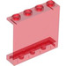 LEGO Transparant Rood Paneel 1 x 4 x 3 zonder zijsteunen, holle noppen (4215 / 30007)