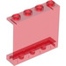 LEGO Rosso trasparente Pannello 1 x 4 x 3 senza supporti laterali, bottoncini cavi (4215 / 30007)