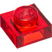 LEGO Transparent Red Plate 1 x 1 (3024)