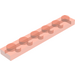 LEGO Transparent Red Plate 1 x 6 (3666)
