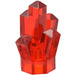 LEGO Transparent Red Rock 1 x 1 with 5 Points (28623 / 30385)