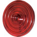 LEGO Transparent Red Round Shield with Ridged Face and Stud (3876)