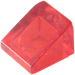 LEGO Rouge transparent Pente 1 x 1 (31°) (35338 / 50746)