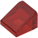 LEGO Rouge Transparent Pente 1 x 1 (31°) (50746 / 54200)