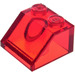 LEGO Transparent Red Slope 2 x 2 (45°) (3039)