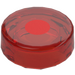 LEGO Rouge Transparent Tuile 1 x 1 Rond avec Rouge Dot (35380)