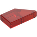 LEGO Transparent Red Tile 1 x 2 45° Angled Cut Left (5091)