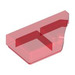 LEGO Rouge transparent Tuile 1 x 2 45° Angled Cut Droite (5092)