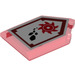 LEGO Transparent Red Tile 2 x 3 Pentagonal with Rock Ripper Power Shield (22385 / 24619)