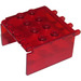 LEGO Transparentes Rot Windschutzscheibe 4 x 4 x 2 Überdachung Extender (2337)