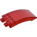 LEGO Transparent Red Windscreen 4 x 8 x 2 Curved Hinge (46413 / 50339)