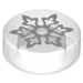 LEGO Transparent Tile 1 x 1 Round with Snowflake Pattern (35380 / 49057)