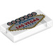 LEGO Transparent Tile 1 x 2 with &quot;Welcome to fabulous Las Vegas Nevada&quot; with Groove (3069 / 37064)
