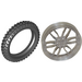 LEGO Transparent Wheel 75 x 17mm with Motorcycle Tyre Ø 100,6
