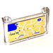 LEGO Transparent Windschutzscheibe 1 x 6 x 3 mit Route Map of Line 55 Aufkleber (64453)