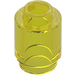 LEGO Transparent Yellow Brick 1 x 1 Round with Open Stud (3062 / 35390)