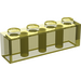 LEGO Transparentes Gelb Backstein 1 x 4 (3010 / 6146)
