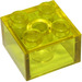 LEGO Transparentes Gelb Backstein 2 x 2 (6223)